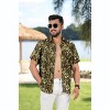 HAPPY BAY Men's Short Sleeve Button Down Hawaiian Collar Shirts Aloha Camp Beach Vacation Shirts for Men Casual Camp Summer Untuckit Shirt - 4 of 4