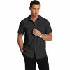 COOFANDY Men's Short Sleeve Dress Shirts Wrinkle Free Regular Fit Dress Shirt Textured Casual Button Down Shirts - 2 of 4