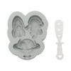 Unique Bargains Ice Pop Mould Astronaut Shape Comes with Stick Hand Washable Plastic 3.78"x3.23"x1.06" 1 Pc - 3 of 4