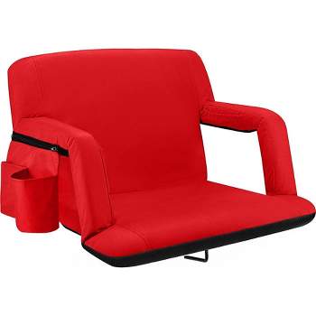Sojoy Stadium Seat For Bleachers Reclining Back Support Seat Wide Stadium  Chair