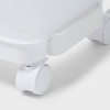 1 Open Front 2 large Bins 1 Tray with Handle Lid and Wheels - Brightroom™ - 2 of 2