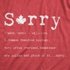 Mens Sorry Definition T Shirt Funny Canada Apology Tee - Crazy Dog Men's T Shirt - 2 of 4
