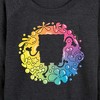 Women's - SpongeBob SquarePants - SpongeBob Silhouette Lightweight French Terry Wide Neck Long Sleeve Shirt - 2 of 4
