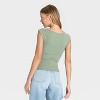 Women's Slim Fit Square Neck Ribbed T-Shirt - Universal Thread™ - 2 of 4