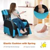 Infans Kids Youth Gaming Sofa Recliner w/Headrest & Footrest PU Leather - 3 of 4