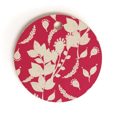 Viviana Gonzalez Floral Magenta vibes Round Cutting Board - Deny Designs