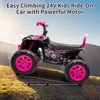 Ride on ATV car, equipped with two seats, a powerful motor, and adjustable high and low speeds, is the perfect holiday gift for boys and girls. - 4 of 4