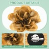 Unique Bargains Alloy Satin Fabric Big Rose Flower Dainty Brooches and Pins 4 Pcs - 2 of 4