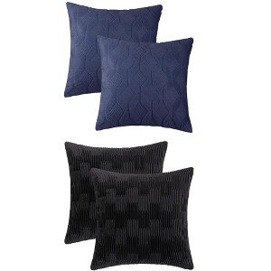 REGALWOVEN 4 Pcs Soft Decorative Throw Pillow Covers for Living Room 18" x 18" - 1 of 4