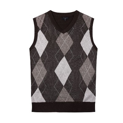 Gioberti Men's Super Soft Diamond Knitted Sleeveless Vest