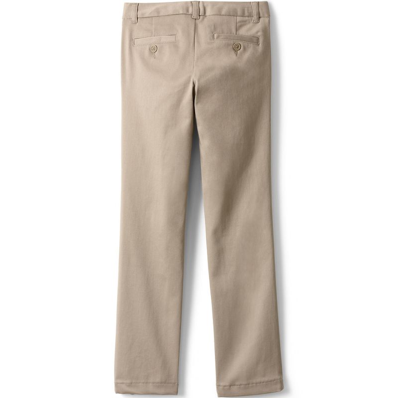 Lands' End Kids Plain Front Stretch Chino Pants, 2 of 6
