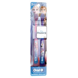Oral-B Kids' Featuring Disney Frozen Toothbrush - Soft - 2 ct - 1 of 4