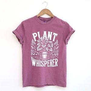 Simply Sage Market Women's Plant Whisperer Short Sleeve Garment Dyed Tee - 1 of 4