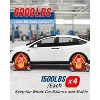 Acekool Car Wheel Dolly Set of, Vehicle Moving Cart with Locking Casters, Anti-Slip Plate, for Cars, Trucks, Trailers - 4 of 4