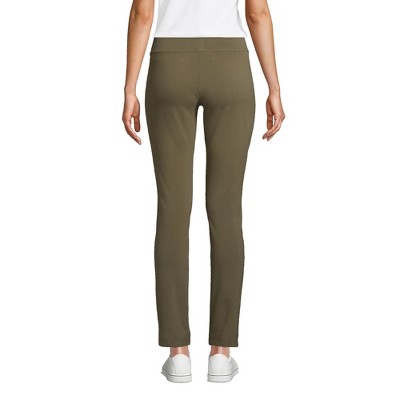 Lands' End Women's Starfish Mid Rise Slim Leg Elastic Waist Pull On