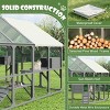 ELJGET Large Catio Outdoor Cat Enclosure, 100" Wooden Catio for Multiple Cats, Outdoor Cat House with 7 Platforms, 2 Resting Boxes, 1 Bridge & 1 Ramp - 4 of 4