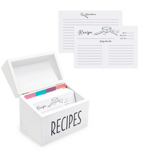 Outshine Co Premium Recipe Card Dividers 4x6 With Tabs, Peach/lemon Fruit  Design (set Of 24) : Target