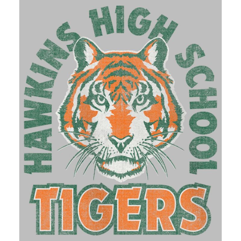 Girl's Stranger Things Retro Hawkins High School Tigers T-Shirt, 2 of 6