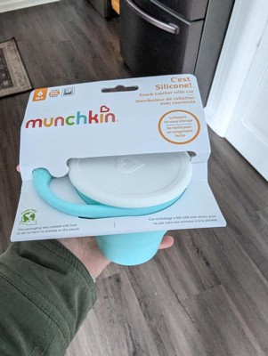 Munchkin Snack+ Stainless Steel Snack Catcher With Lid - Blue : Target