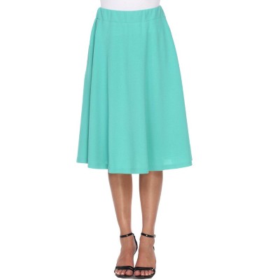 Women's Saya Flare Skirt Green Medium - White Mark : Target