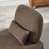 Sapphtopaz Modern Accent Chair with Pillow Thick Upholstered Comfy Reading Chair with Wood Legs Unique Accent Chairs for Living Room, Bedroom - 4 of 4