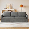 JUJABU 3-Seater 93" Slipcovered Upholstered Sofa with Removable Cover - 3 of 4