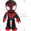 Marvel Plush Talkers Miles Morales Soft Toy, 11.75" Collectible Figure with Sounds & Phrases - 3 of 4