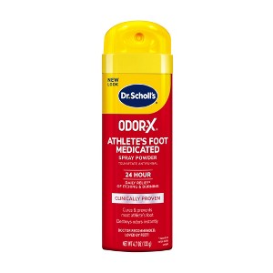 Dr. Scholl's Odor-X Athlete's Foot 24hr Medicated AF Spray Powder - 4.7oz - 1 of 4