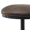 16" Zangief Barstool Salvaged Brown/Black Finish - Acme Furniture - image 2 of 4