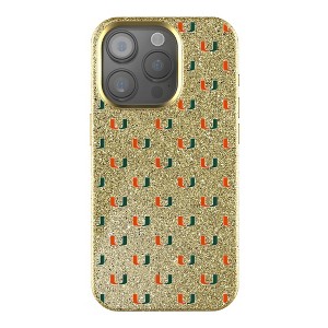 NCAA ACC Universities Fashion Pattern Gold Bling Cell Phone Case for Apple iPhone - 1 of 4