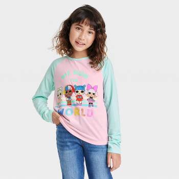 Girls' L.O.L. Surprise! 'We Run The World' Long Sleeve Graphic T-Shirt - Pink