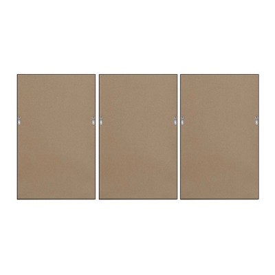 Gilded Nature Gold Metallic Leaf Glass Framed Wall Art Set