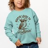 The Juniper Shop Hootin' Leads To Hollerin' Owl Toddler Sweatshirt - 3T - Seafoam - 3 of 4