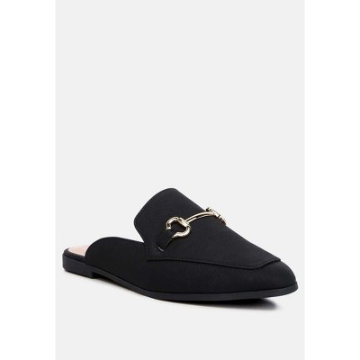 Briar Horsebit Embellishment Slip On Mules
