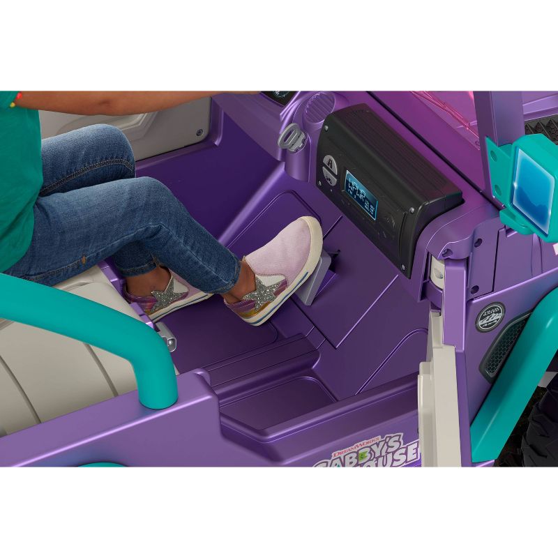Power Wheels Gabby&#39;s Dollhouse Wrangler Powered Ride-On Jeep - Violet/Blue, 5 of 8