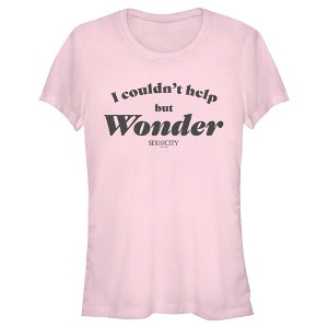 Junior's Women Sex and the City Carrie Couldn't Help But Wonder T-Shirt - 1 of 4