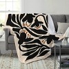 1pc Fashion Nordic Retro Floral Print Blanket, Shawl Blanket, Suitable for Home Outdoor Office Sofa, Pet Blanket, Christmas Gifts. - 2 of 4