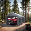 Gulches 10x20ft Heavy Duty Gazebo Party Tent, Portable Outdoor Canopy Carport for Events & Garage Use, Grey - 2 of 4