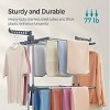 4-Tier Clothes Drying Rack, 67.7-inch Laundry Drying Rack with Foldable Base, 4-Tier Stainless Steel Drying Rack, Movable Laundry Rack - 4 of 4