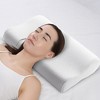 Cheer Collection Contour Memory Foam Pillow with Washable Cover - White - 2 of 4