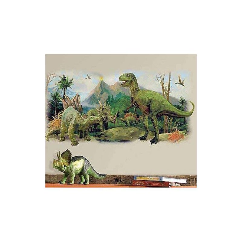 Giant Dinosaurs Scene Peel and Stick Wall Graphic - RoomMates, 3 of 6