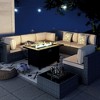 Celebalcony 8-Piece Outdoor Patio Sectional Seating Group with Cushions - 2 of 4