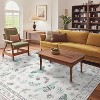 Acekool Floral Insect Area Rug - Washable 5x7 Non-Slip Carpet for Bedroom & Living Room - 3 of 4