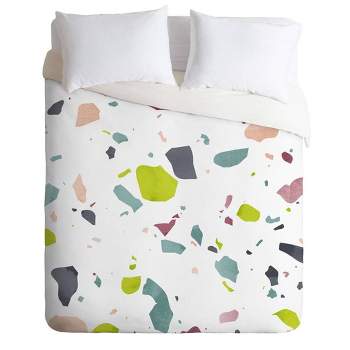 Full/Queen Mareike Boehmer Comforter & Sham Set Green/White - Deny Designs