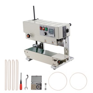 VEVOR Continuous Bag Band Sealing Machine, 0.24-0.47 in/6-12 mm Seal Width, Carbon Steel Bag Sealer for 0.02-0.8 mm Plastic Bags Films,Silver - 1 of 4