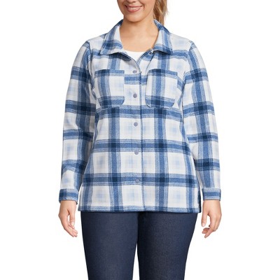 Lands' End Women's Anyweather Fleece Shirt Jacket