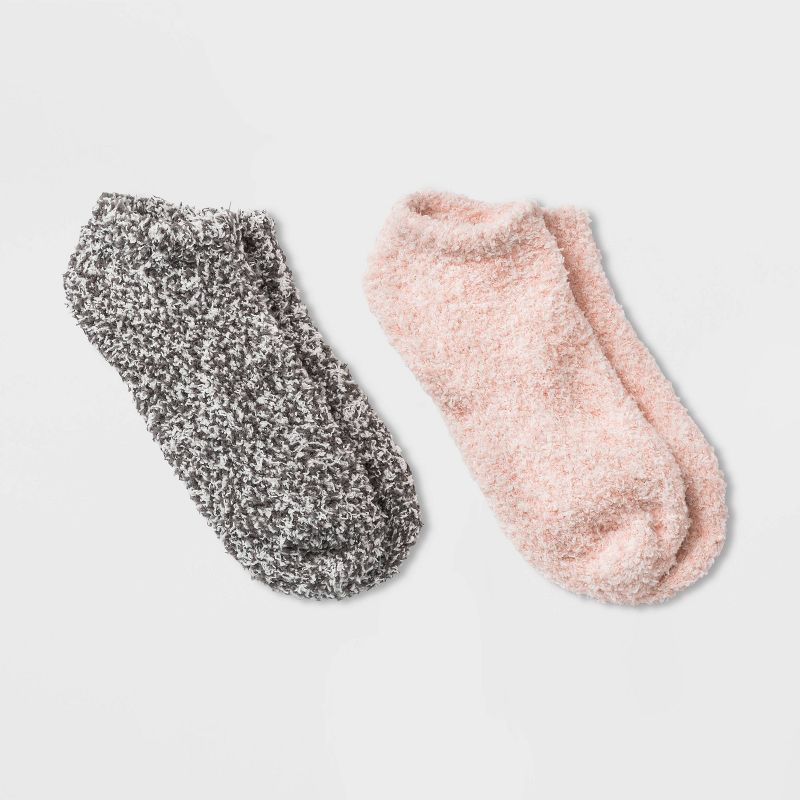 Women's 2pk Cozy Marled Low Cut Socks - Universal Thread™ 4-10, 1 of 6