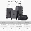 Luggage Set with Bag, Hard Shell Luggage Sets with Spinner Wheels & TSA Lock, Expandable Carry on Luggage Suitcase Sets3 Piece Set (20/24/29) - 3 of 4