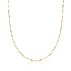 Ross-Simons 0.8mm 14kt Yellow Gold Box-Chain Necklace - 1 of 2