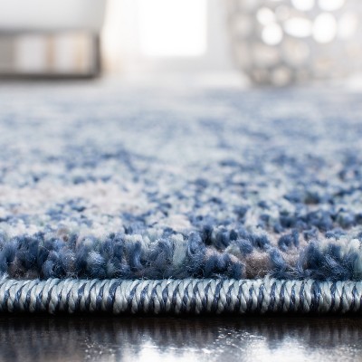 Aston ASN710 Power Loomed Area Rug - Navy/Grey - 5'3"x7'7" - Safavieh.
